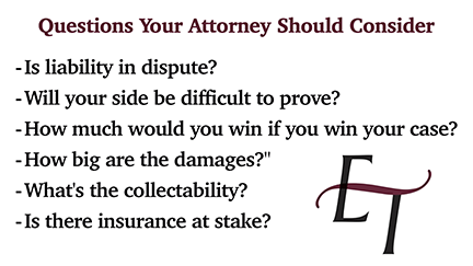 Questions For Your Attorney